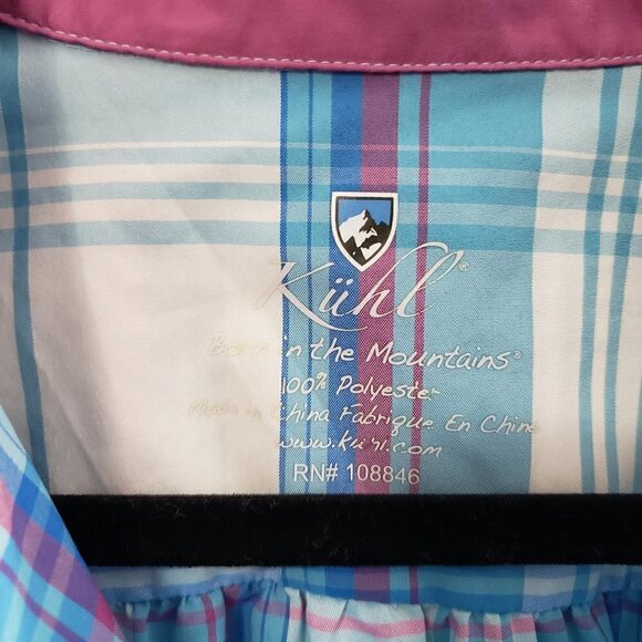 Kuhl Plaid Short Sleeve Button Down Shirt XL - Picture 5 of 9